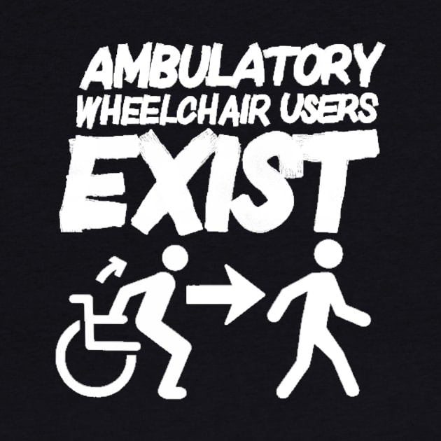 Ambulatory Wheelchair Users Exist (All caps) by annieelainey